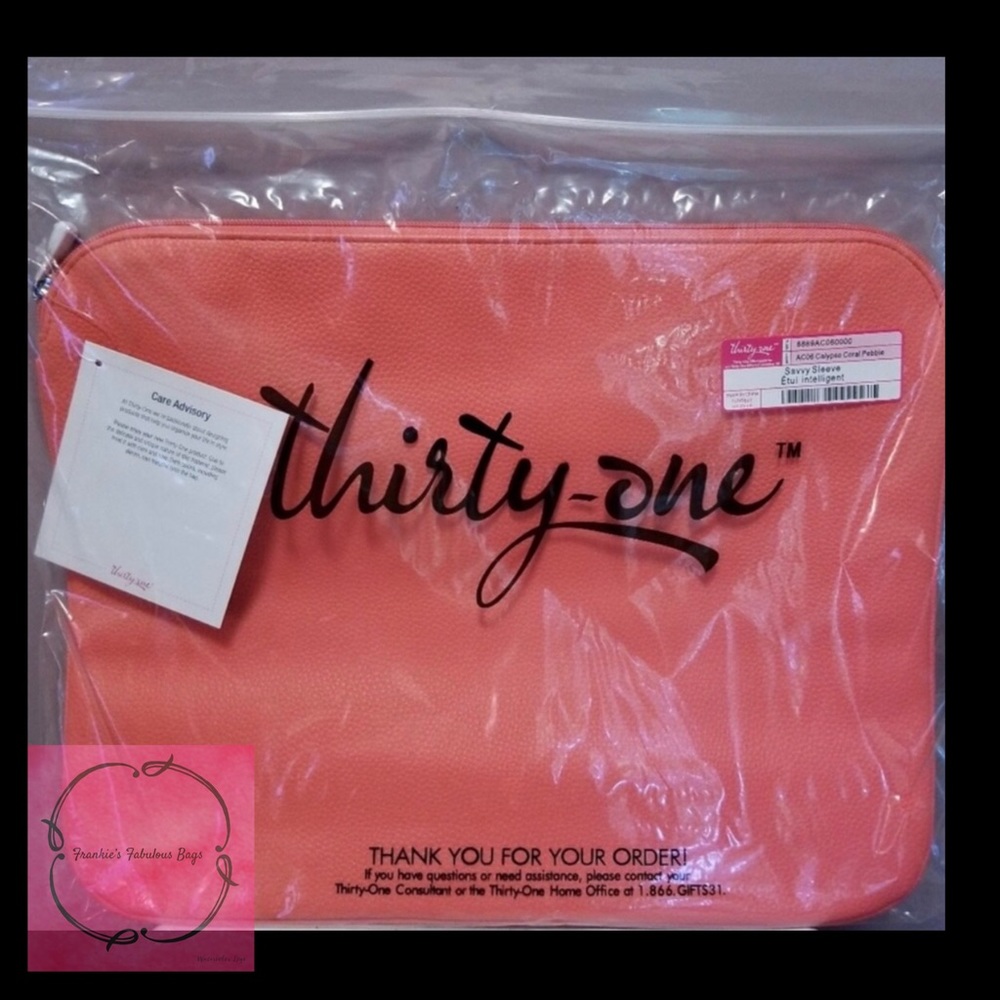 thirty one coral savvy sleeve